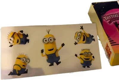 Despicable Me 3 Tattoo Treats Valentine Packs Party Favors, Goodie Bags, 20 Ct - Image 1 of 4