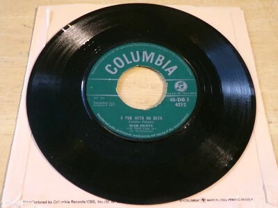 Slim Dusty 45 - A Pub With No Beer - Columbia 45-DB(I) 4212  Ireland pressing Foto 1 de 2