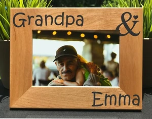 Personalized Engraved Grandpa Picture Frame – Custom Gift from Grandchild - Picture 1 of 8