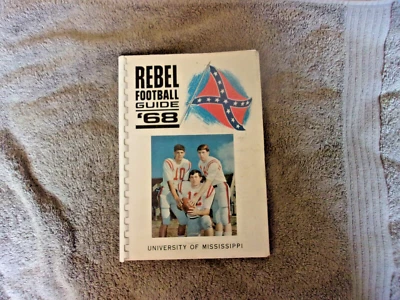 1968 OLE MISS FOOTBALL MEDIA GUIDE Yearbook ARCHIE MANNING JOHNNY VAUGHT Program - Image 1 of 4