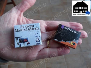 Miniature Box. Sega Master System, Neo Geo CD. Escala 1/12. - Photo 1/2