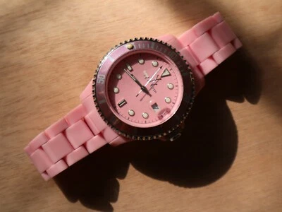 Toywatch Reloj Mujer Rosa Acero Inoxidable Resistente al Agua, Bisel Giratorio  Foto 1 de 4