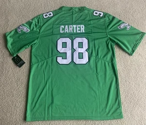 Neu mit Etikett Jalen Carter Philadelphia Eagles Throwback Kelly grün Trikot Größe XL - Bild 1 von 4