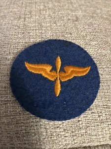 WWII US Army Air Corps Force Blue Felt Cadet Patch - Picture 1 of 3