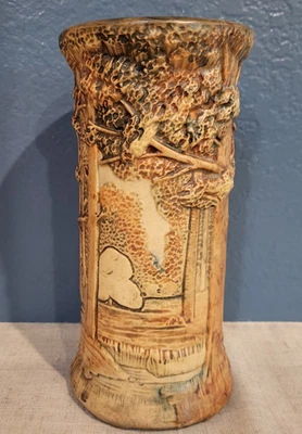 Jarrón antiguo Weller Forest 8” años 20 Foto 1 de 4