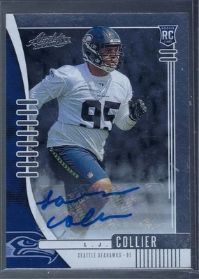 2019 Panini Absolute - Rookie L.J. Collier #188 (RC) Auto - Image 1 of 2