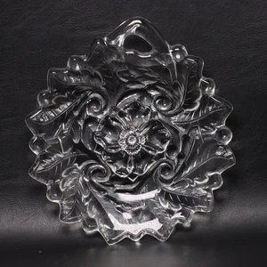 Indiana Glass Wild Rose Clear Nappy Bon Bon Dish Tray 6 1/2" Vintage - Picture 1 of 3