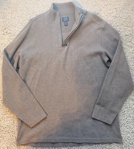 Herren Joesph Abboud hellbraun Viertelreißverschluss Pullover Größe LT - Bild 1 von 5