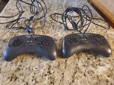 Lot 2 Hori Fighting Commander PS4-44/PS4-044U Controllers For Parts & Repair - Image 1 of 4