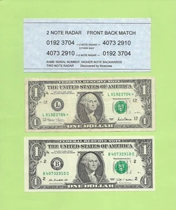 '01923704 & 40732910' .. FORWARD & BACK SERIAL $1 MATCH 2001* & 2009 ..CU - Picture 1 of 1