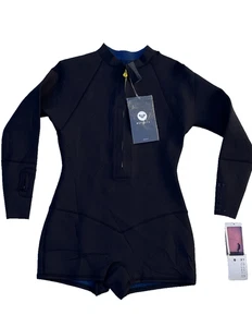 Traje de neopreno Roxy para mujer de 2 mm de manga larga con cremallera frontal azul talla 14 ARJW40000 - Imagen 1 de 14