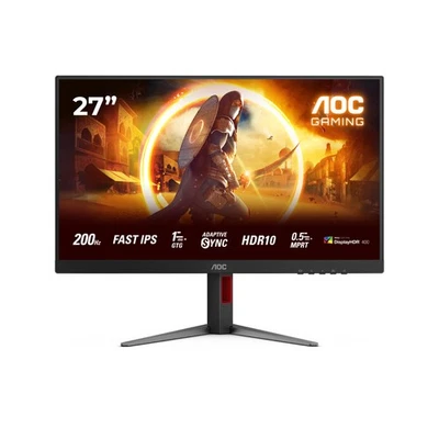AOC G4 27G4HA 27" IPS Full HD 200Hz 0.5ms Height Adjustable HDR10 Gaming Monitor - Image 1 of 4