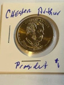 Chester Arthur Presidential $1 Dollar- Coin- Shipping is Free-Shiny - Picture 1 of 2