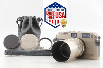[Lente superior como nueva] Cuerpo de cámara fotográfica Contax G1 35 mm Sonnar 90 mm f/2,8 lente JAPÓN Foto 1 de 4