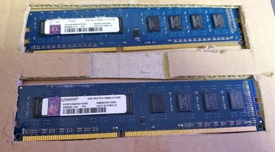 Kingston 8GB DDR3 1333MHz Desktop Memory 2x4GB DIMM 240-Pin CL9 Used - Image 1 of 2