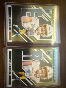 2025 Donruss Elite Justin Herbert Spell Bound #35 E und #36 R grün - Bild 1 von 5