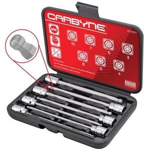 7 Pc. Metric Ball End Extra Long Hex (Allen) Bit Socket Set, 3mm - 10mm Sizes... - Picture 1 of 6