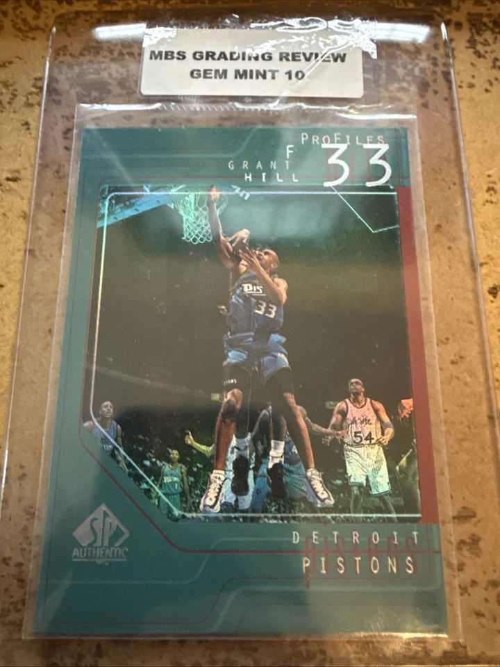 1997-98 SP Authentic #P25 Grant Hill ProFiles MBS Graded 10 Gem Mint Detroit NBA - Image 1 of 1