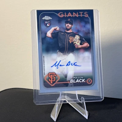 2024 Topps Chrome Update Series - Autographs #AC-MB Mason Black (AU, RC) Giants - Image 1 of 2