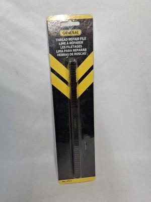 General Tools 177-1 Carbon Steel Black Oxide Double Thread Repair File - Image 1 of 4