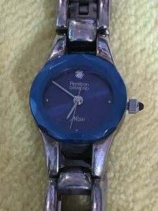 Reloj Armitron Diamond Now Mujer Esfera Azul Tono Plateado Funciona Batería Nueva - Imagen 1 de 3