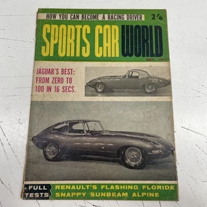 RETRO MANCAVE Magazine Advert Sports Car World 60s Jaguar Jack Brabham Race - Picture 1 of 13