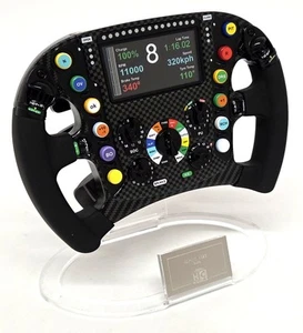 HCM 1/2 Alpine Renault A523 F1 Replica Steering Wheel + Stand Resin Scale Model - Picture 1 of 12