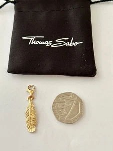Thomas Sabo Silver Pendant Feather Genuine - Picture 1 of 6