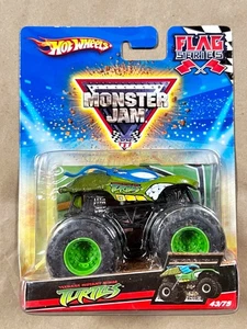 Hot Wheels Monster Jam Flag Series Teenage Mutant Ninja Turtles Leonardo Sellado - Imagen 1 de 3