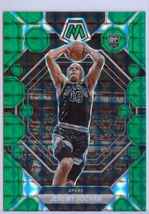 2022-23 Panini Mosaic Green Mosaic #226 Jeremy Sochan RC - San Antonio Spurs - Picture 1 of 2