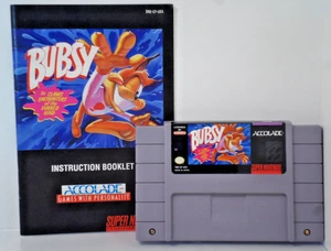 1993 * SNES * Bubsy in: Claws Encounters of the Furred Kind * Modul/Anleitung US - Bild 1 von 1