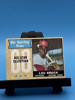 1968 Topps - Sporting News All-Stars Lou Brock #372 - Image 1 of 3