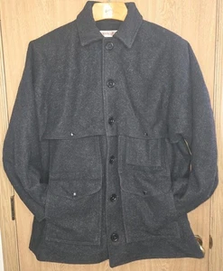 Vintage Filson Double Mackinaw Herren anthrazitgrau Cruiser Jacke schwer 48 hergestellt in den USA - Bild 1 von 7