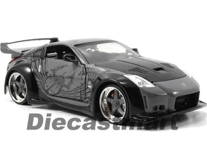 JADA 97172 FAST & FURIOUS DK NISSAN 350Z 1:24 DIECAST MODELO COCHE GRIS NEGRO - Imagen 1 de 4