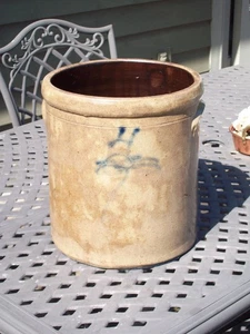 Früher Red Winge #4 Steinzeug Topf ~ schöner primitiver Topf ~ zeigt sich gut! - Bild 1 von 8