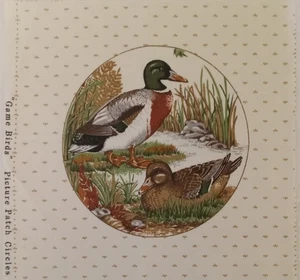 #1~Cranston"Spiel Vögel~Bild Patch Kreise"~"Pr. Stockenten"~ Baumwollstoff Panel - Bild 1 von 3