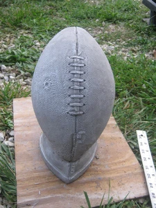 Cement Concrete Stone Unpainted FOOTBALL ON TEE New - Picture 1 of 15