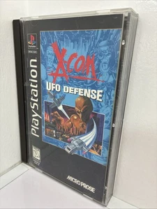 X-COM: UFO Defense (PlayStation 1, 1995) CIB con custodia danneggiata manuale e scheda di registrazione - Foto 1 di 21