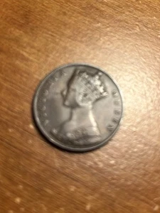 1875 Hong Kong Queen Victoria One Cent - Picture 1 of 3