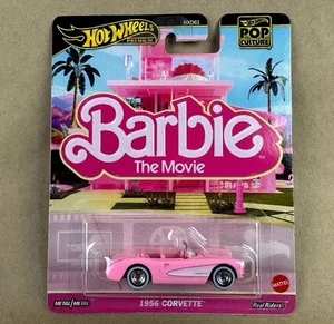 2025 Hot Wheels Premium Pop Culture Barbie 1956 Pink Corvette - Picture 1 of 1