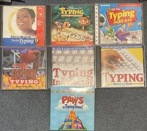 7 CD-ROM Typing Vintage Software Mavis Beacon Teaches, Disney, All Star & More - Bild 1 von 2