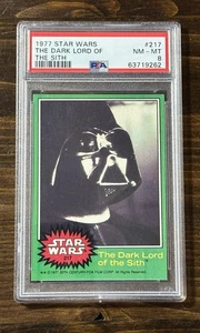 1977 Topps Star Wars The Dark Lord Of The Sith No. 217 PSA 8 Darth Vader - Picture 1 of 3