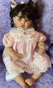 Fayzah Spanos Vinyl Doll Precious Heirloom 24" inch Weighted 1999 signed - Picture 1 of 12