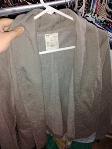 GAP Baumwolle Nr. 54023 Vintage Soft Hoodie Gr. L Herren kurz grau grey Kapuzenpullover - Bild 1 von 1