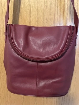 Bolso Cartera MAXX New York Borgoña Cuero Foto 1 de 4