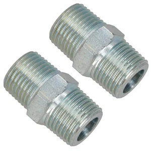 1/2" BSP Male to Male Air Line Hose Compressor Fitting / Union 2 PACK FT052 - Bild 1 von 6