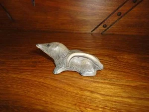 OOAK Chateau Leather Canada Artist Designed MOLE Figure - Picture 1 of 4