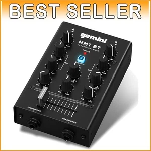 Professional Portable Bluetooth DJ Mixer – 2-Channels with Precise Control - Picture 1 of 8