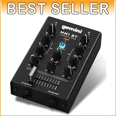Professional Portable Bluetooth DJ Mixer – 2-Channels with Precise Control - Image 1 of 4