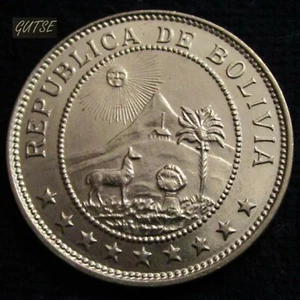 *GUTSE* BOLIVIA, 50 CENTAVOS 1939, ALPACA, SIN CIRCULAR. - Foto 1 di 2